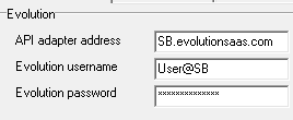 Evolutionhcm connection password